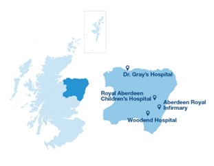 NHS Grampian Map
