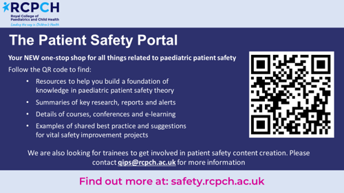 The Patient Safety Portal